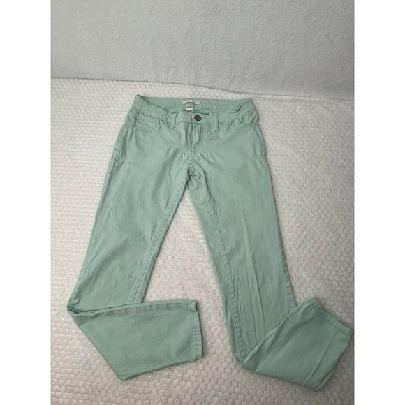 Refuge Womens Jeans 6 Turquoise Blue Skin Tight - Picture 1 of 5